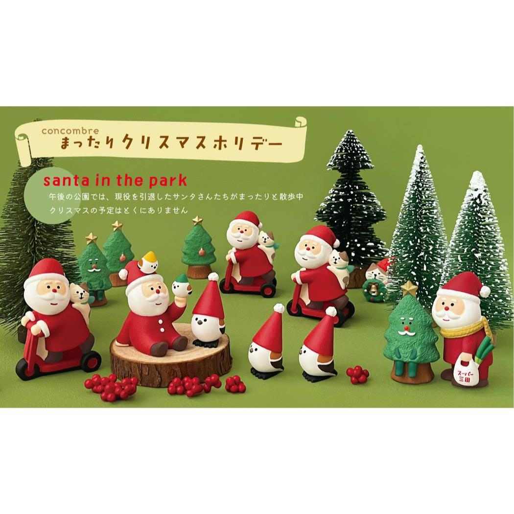 クリスマス マスコット 夕飯の買い物サンタ デコレ