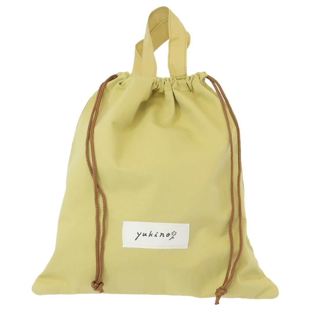 巾着L 巾着袋 yukino YELLOW ねこ ディバージョン 小物入れ きんちゃくポーチ おしゃれ プレゼント メール便可