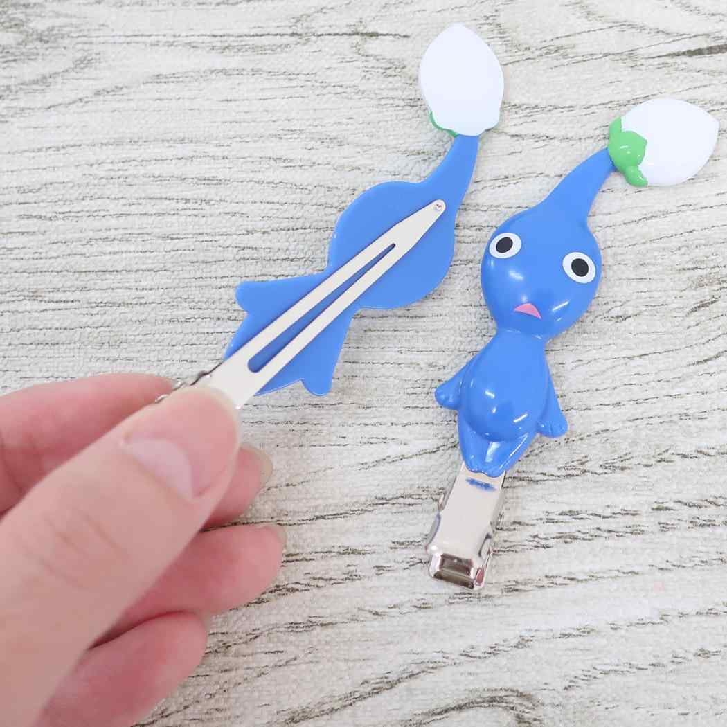 ヘアークリップ2個セット ヘアアクセ ピクミン 青ピクミン サンアート 前髪クリップ ゲームメール便可