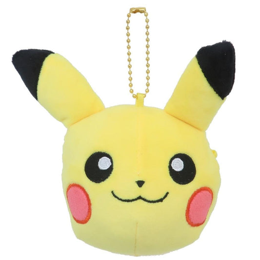 フェイスコインケース 小銭入れ ポケットモンスター ピカチュウ ポケモン サンアート ぬいぐるみ小銭入れ 小物入れ