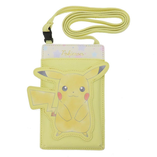 ダイカットウォレットショルダー スマホポーチ ポケットモンスター ピカチュウ ポケモン サンアート マルチショルダーポーチ 多機能小物入れ