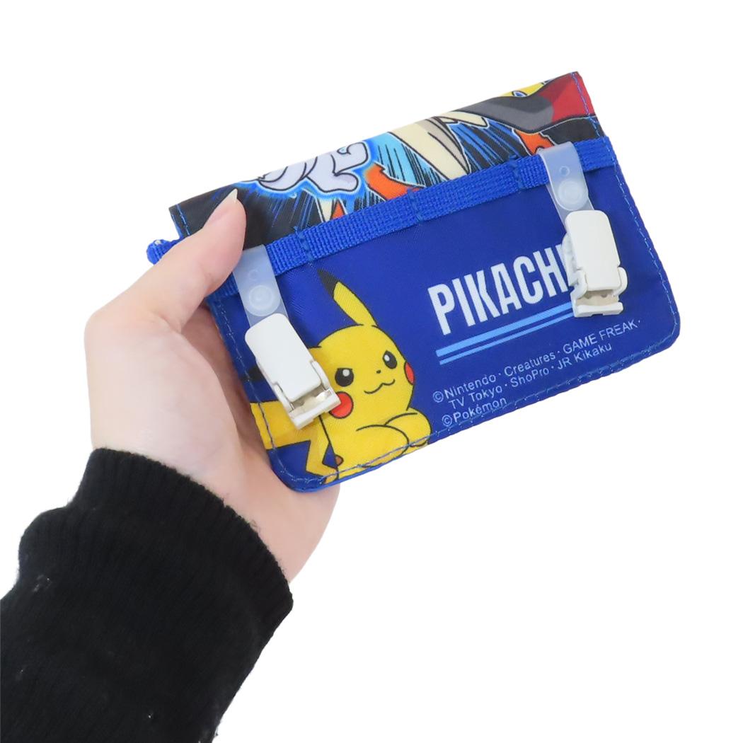 ネックコード付きミニおでかけウォレット クリップポケット ポケットモンスター NVY ポケモン サンアート キッズポシェット 子ども メール便可