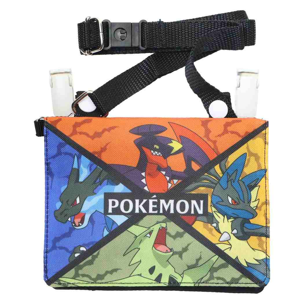 ショルダー付きお出かけウォレット クリップポケット ポケットモンスター BK ポケモン サンアート キッズポーチ メール便可