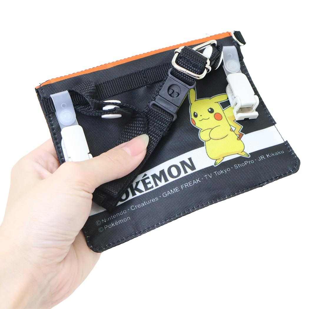 ショルダー付きお出かけウォレット クリップポケット ポケットモンスター BK ポケモン サンアート キッズポーチ メール便可