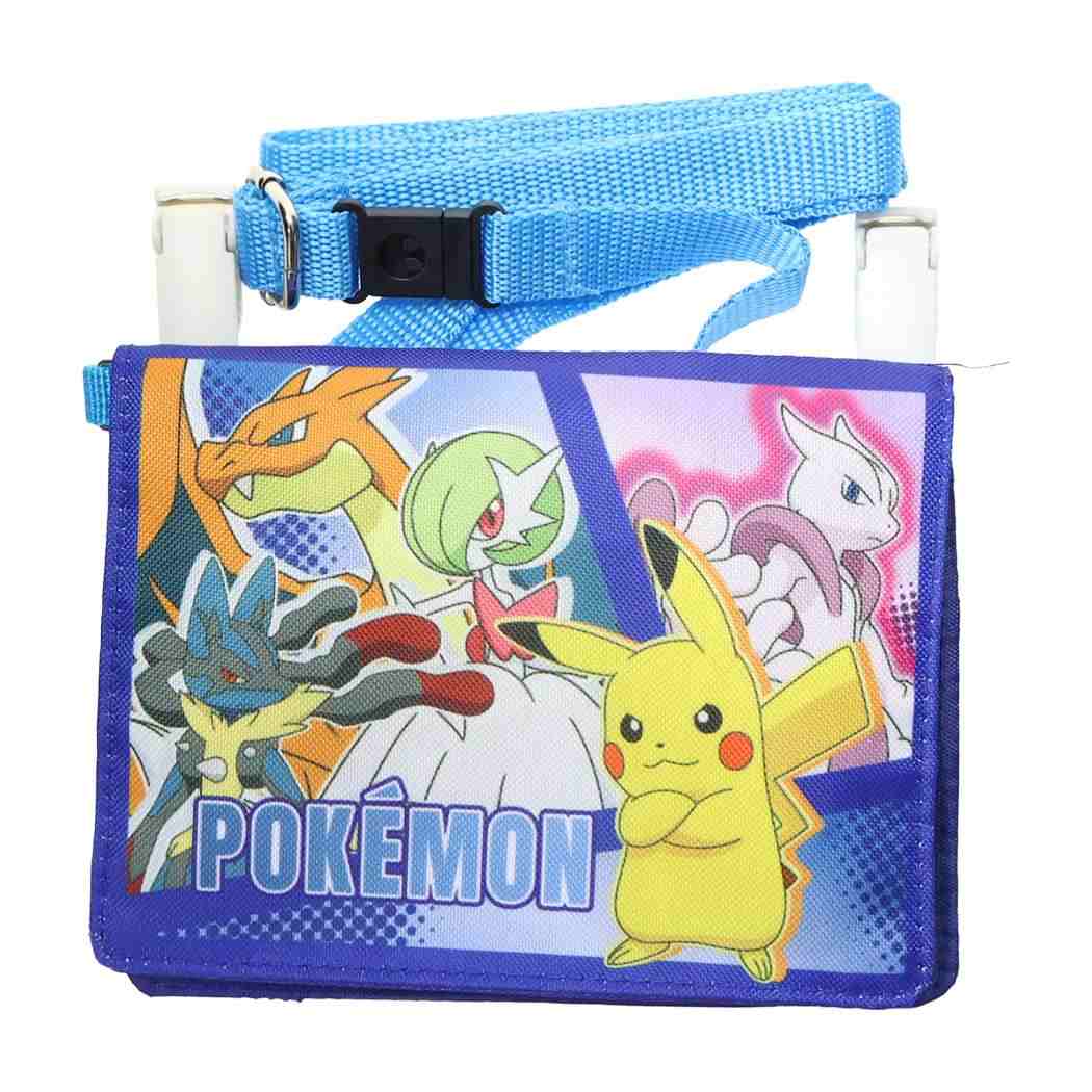 ショルダー付きお出かけウォレット クリップポケット ポケットモンスター NVY ポケモン サンアート キッズポーチ メール便可