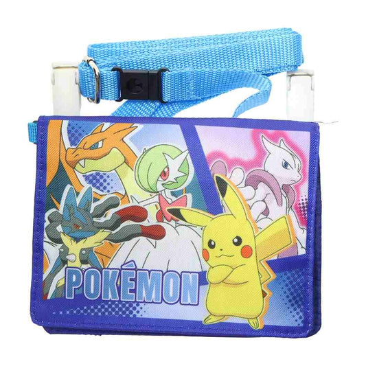 ショルダー付きお出かけウォレット クリップポケット ポケットモンスター NVY ポケモン サンアート キッズポーチ メール便可