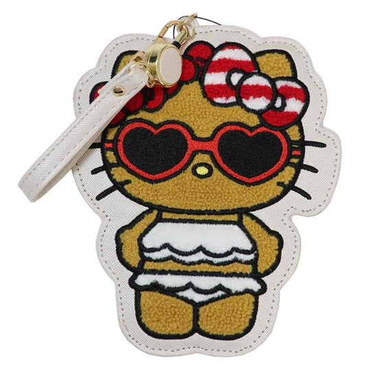 ダイカットサガラパスケース 定期入れ ハローキティ 日焼けスタイル パールホワイト サンリオ サンアート ICカードケース メール便可