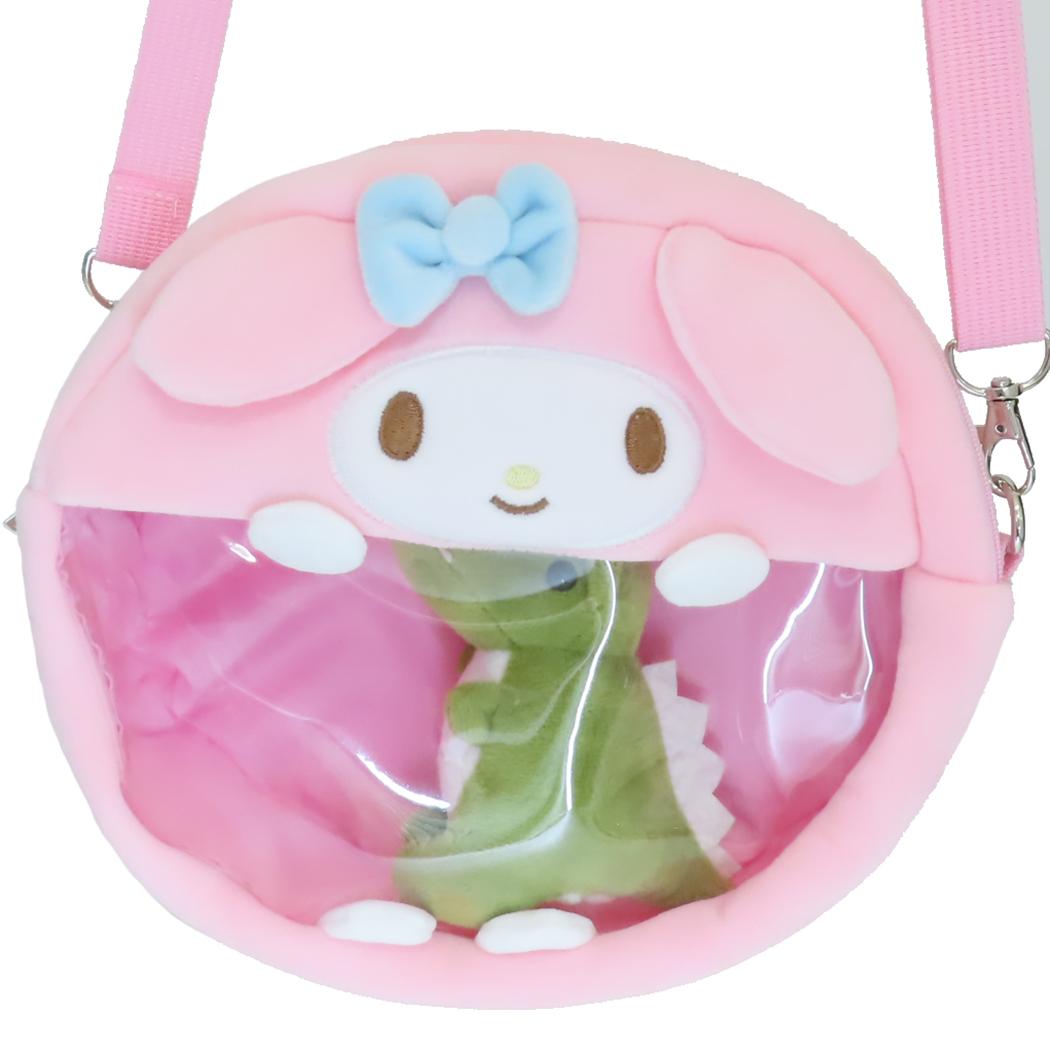 2wayぬいぐるみクリアバッグ ショルダーバッグ マイメロディ PINK サンリオ サンアート プレゼント かわいい