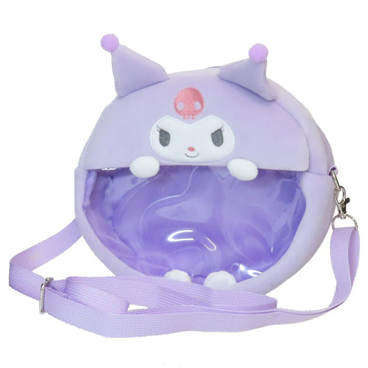2wayぬいぐるみクリアバッグ ショルダーバッグ クロミ PURPLE サンリオ サンアート プレゼント かわいい