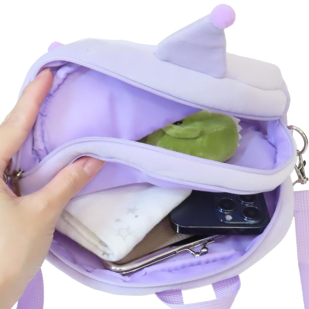 2wayぬいぐるみクリアバッグ ショルダーバッグ クロミ PURPLE サンリオ サンアート プレゼント かわいい