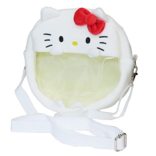 2wayぬいぐるみクリアバッグ ショルダーバッグ ハローキティ WHITE サンリオ サンアート プレゼント かわいい