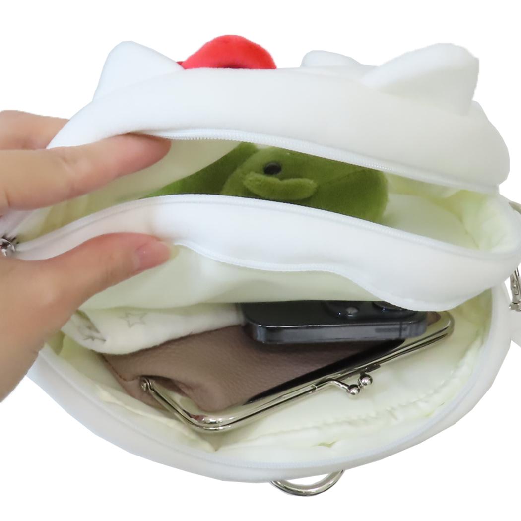 2wayぬいぐるみクリアバッグ ショルダーバッグ ハローキティ WHITE サンリオ サンアート プレゼント かわいい
