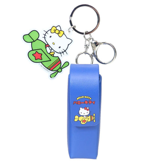 ハローキティ ミニポーチ リップケースチャーム 飛行機 サンリオ リップ入れ キャラクター グッズ シネマコレクション