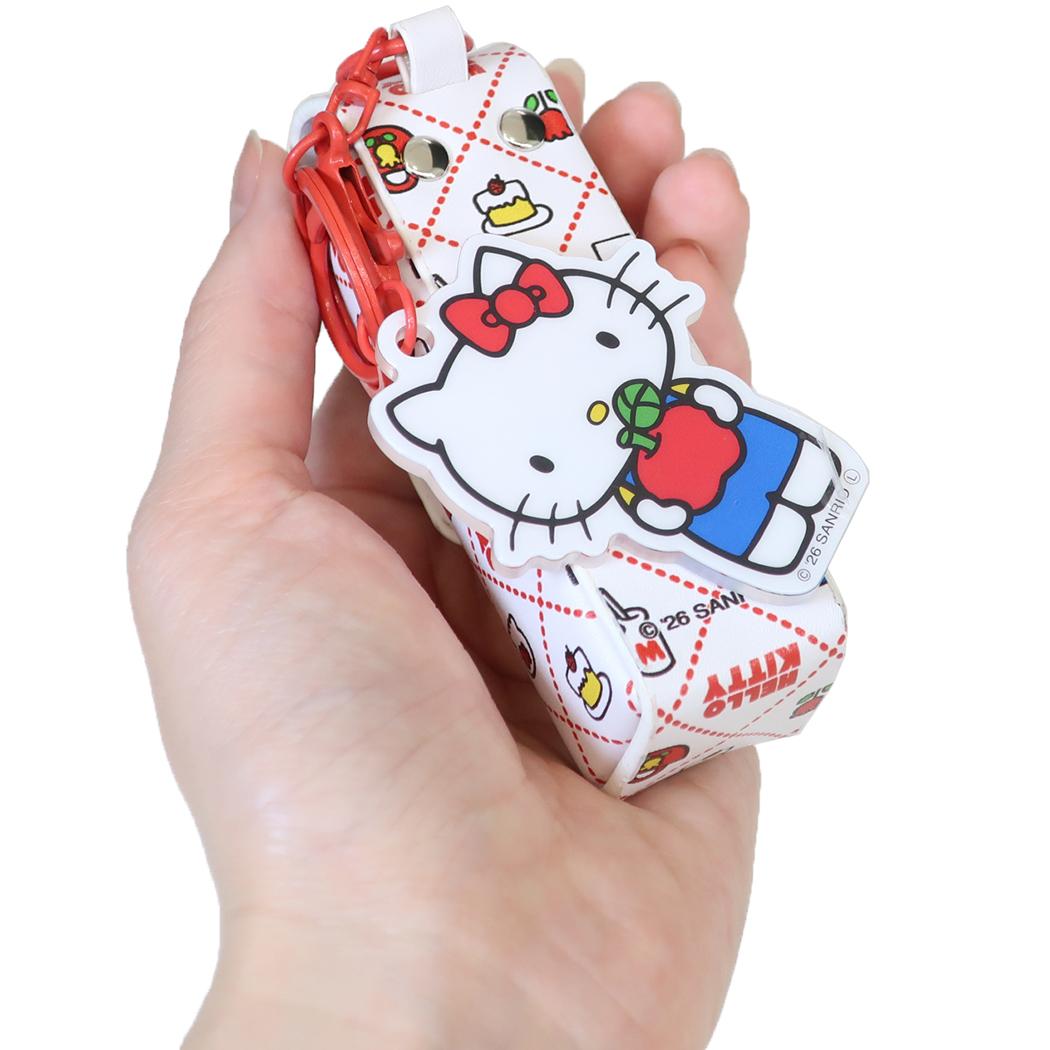ハローキティ ミニポーチ リップケースチャーム 格子柄 サンリオ リップ入れ キャラクター グッズ シネマコレクション