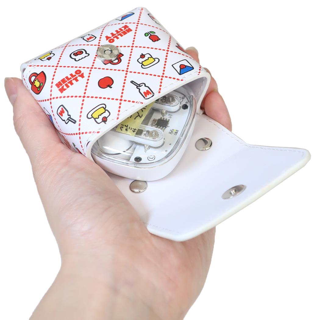 ハローキティ ミニポーチ マルチケースチャーム 格子柄 サンリオ 小物入れ キャラクター グッズ シネマコレクション