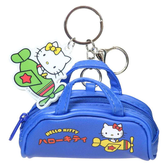 ハローキティ ミニポーチ プチボストンチャーム 飛行機 サンリオ 小物入れ キャラクター グッズ シネマコレクション