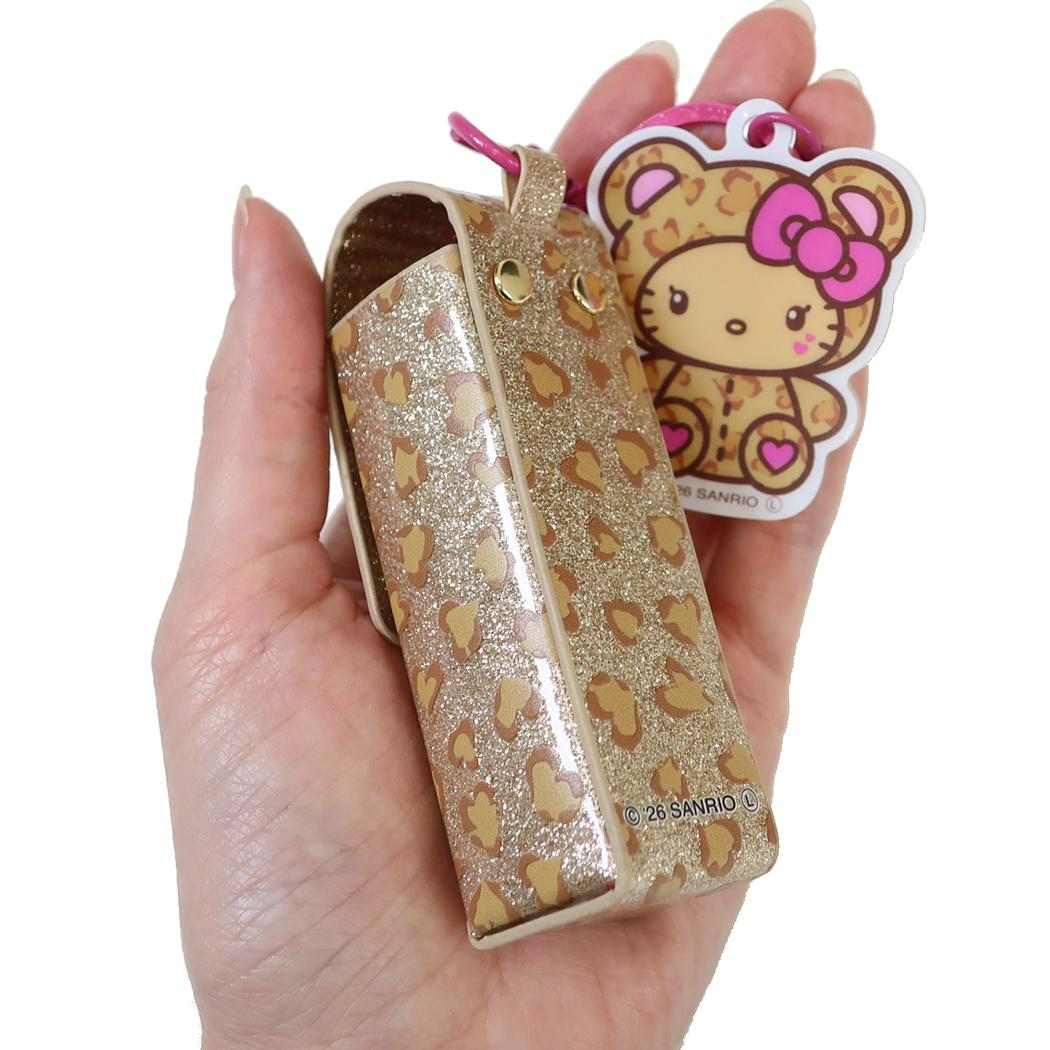 ハローキティ ミニポーチ リップケースチャーム ブラウン サンリオ リップ入れ キャラクター グッズ シネマコレクション