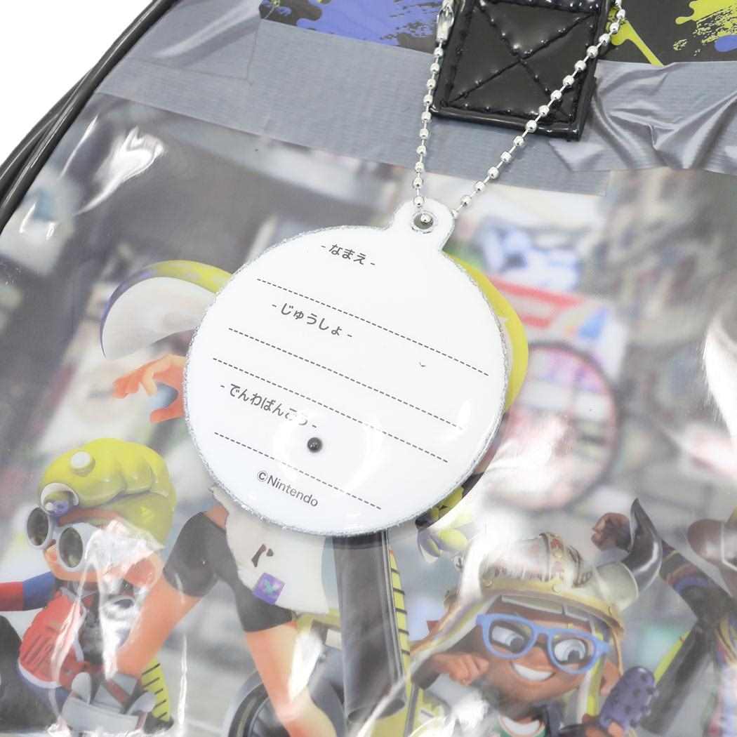 ビーチバッグ ボストンバッグ プールバッグ スプラトゥーン3 ブラック サンアート 海プール レジャー用品 男の子