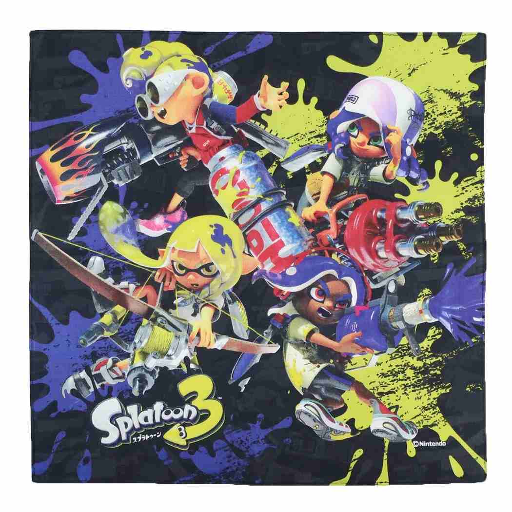 ハンカチーフ ハンカチ スプラトゥーン3 2 サンアート 学童用品 メール便可