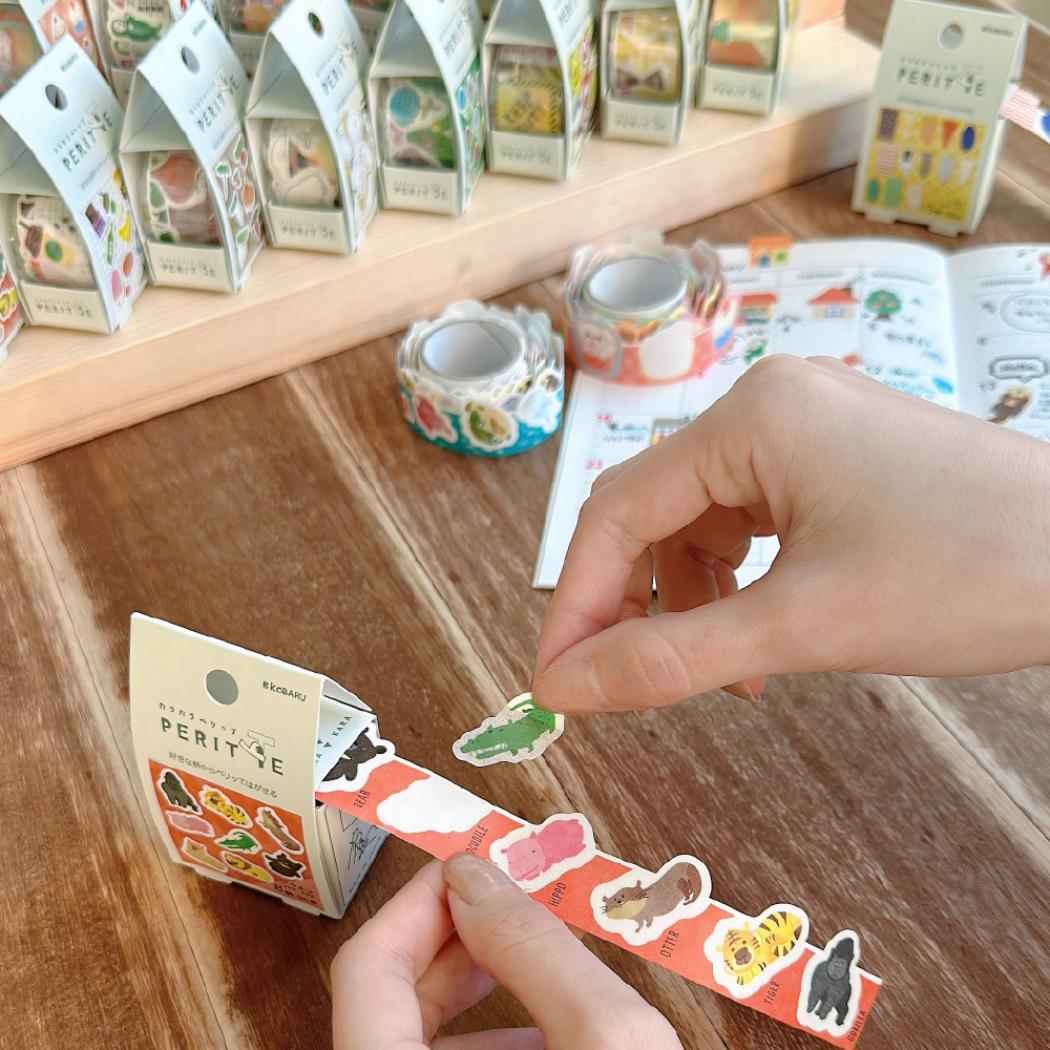 カラカラペリッテ ロールシール お花 エポックケミカル 手帳デコ ふせん インデックス