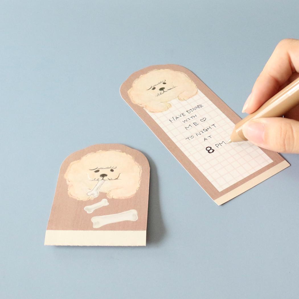 はむっとメモ メモ帳 イヌ いぬ エポックケミカル 伝言メモ 一言メモ かわいい メール便可