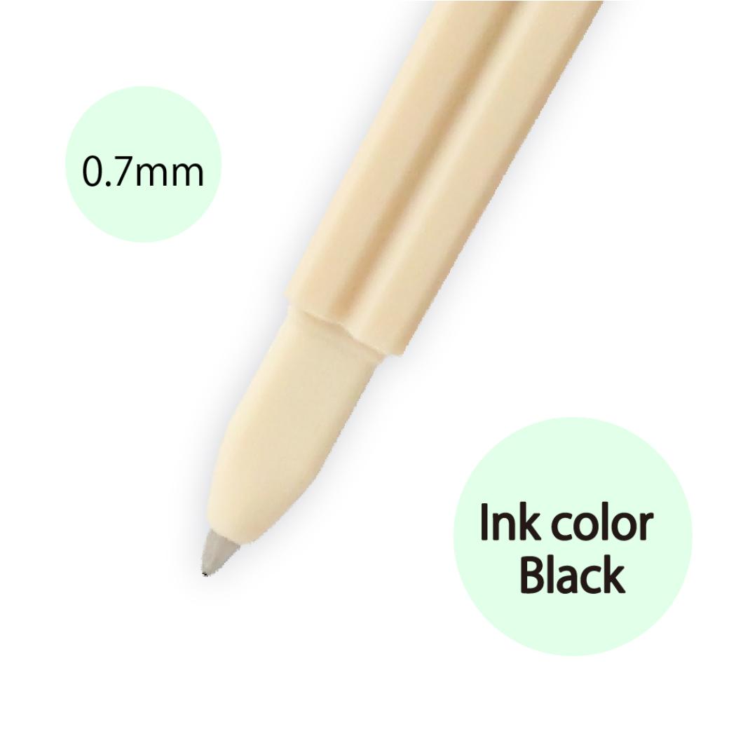 チャーム付きお箸のボールペン 0.7mm ボールペン 割り箸風 5本セット エポックケミカル おもしろ雑貨 文具 メール便可