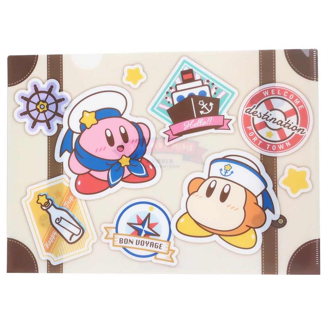 星のカービィ クリアファイル A4 シングルクリアフォルダー ボン ヴォヤージュ トランク エンスカイ