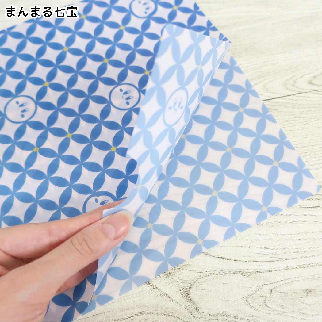 星のカービィ クリアファイル A4 シングルクリアフォルダー ふわふ和コレクション まんまる七宝 エンスカイ