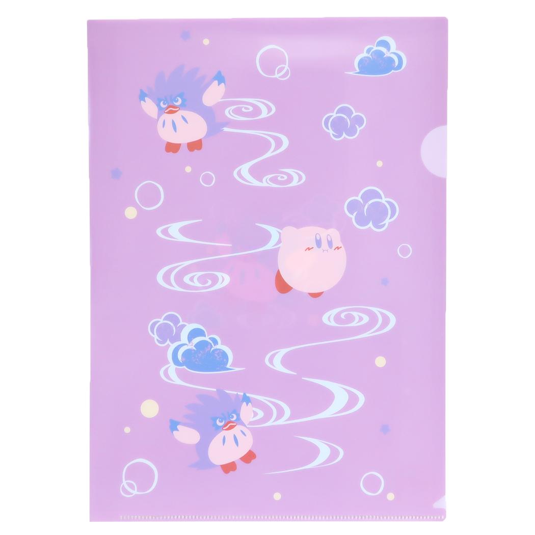 星のカービィ クリアファイル A4 シングルクリアフォルダー ふわふ和コレクション 流水文 クー エンスカイ