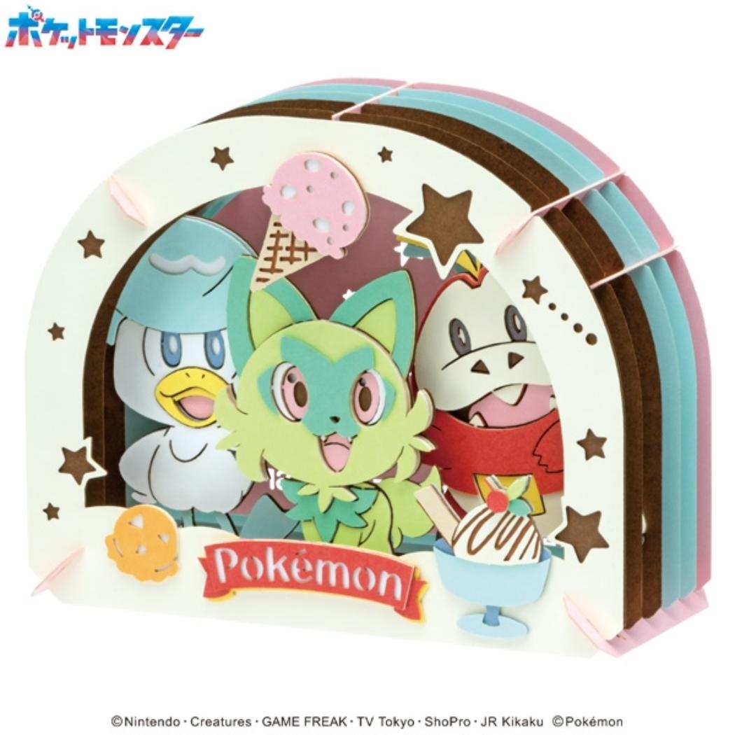 PAPER THEATER ペーパーシアター ペーパークラフトキット ポケットモンスター わくわくアイスクリーム PT-337 ポケモン エンスカイ おもちゃ インテリア かわいい メール便可