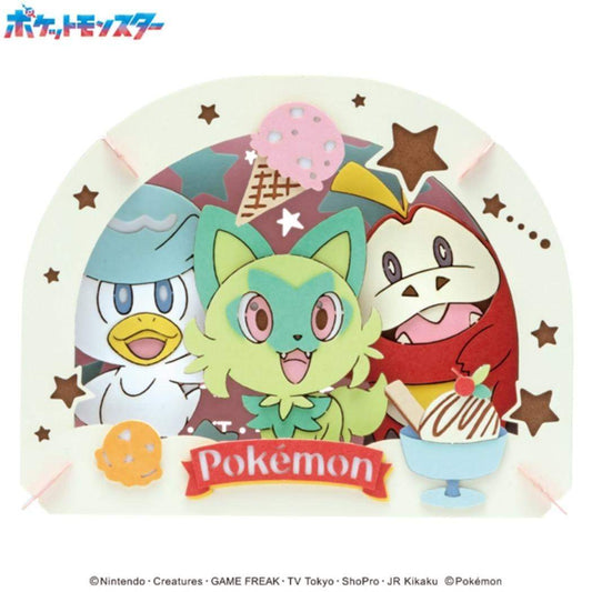 PAPER THEATER ペーパーシアター ペーパークラフトキット ポケットモンスター わくわくアイスクリーム PT-337 ポケモン エンスカイ おもちゃ インテリア かわいい メール便可