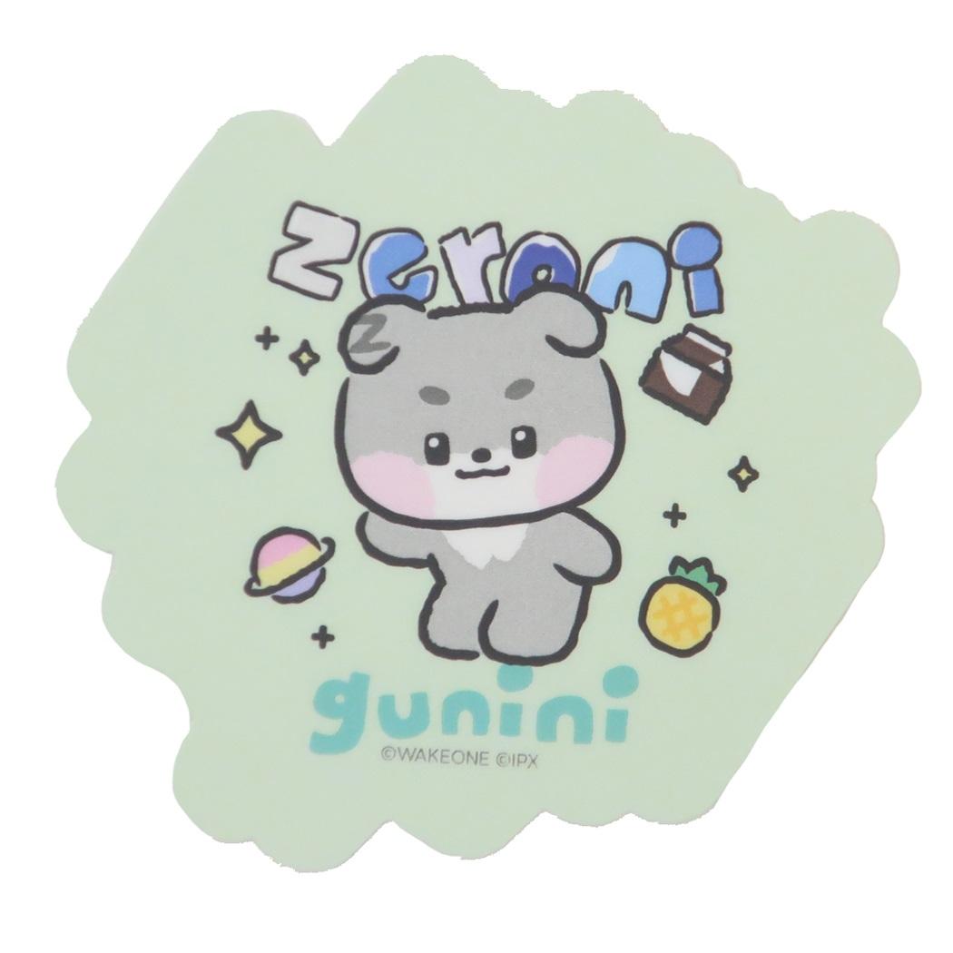 ダイカットステッカーミニ ダイカットシール zeroni gunini LINE FRIENDS エンスカイ 耐水 スマホステッカー 商品 メール便可