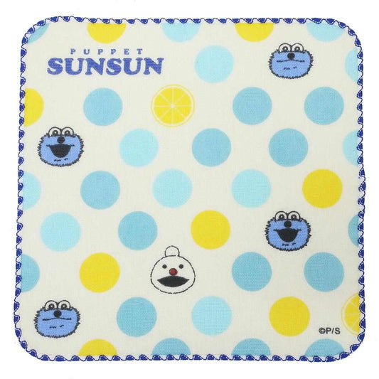 ガーゼミニタオル ハンドタオル パペットスンスン PUPPET SUNSUN エンスカイ 汗拭きタオル メール便可