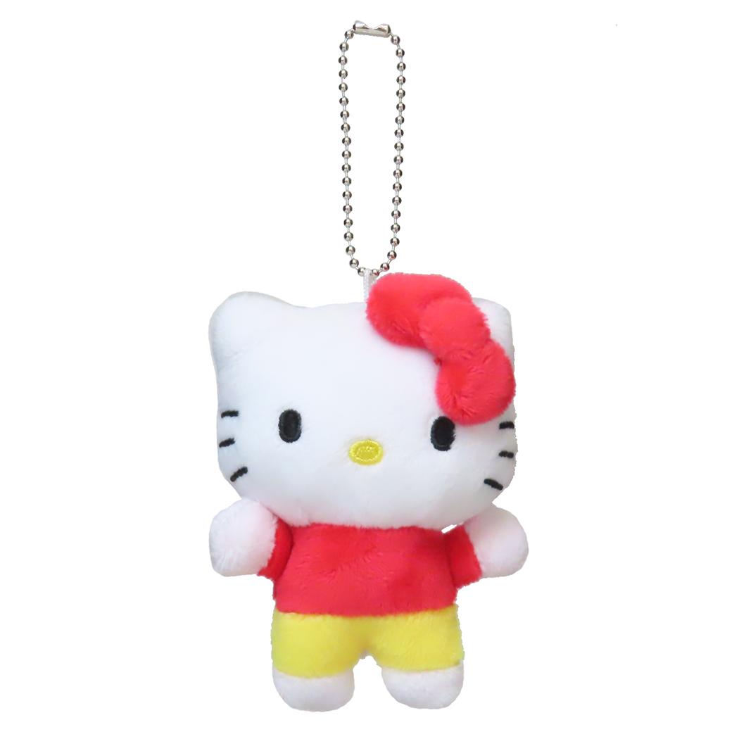 ぬいぐるみマスコット マスコット クレヨンしんちゃんxサンリオキャラクターズ ハローキティ 赤 サンリオ エンスカイ ボールチェーン ミニぬいぐるみ