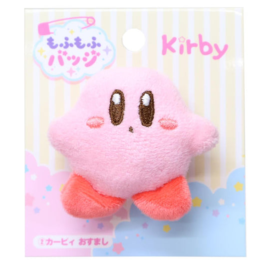もふもふバッジ マスコットバッジ 星のカービィ カービィ おすまし エンスカイ 安全ピン付き メール便可