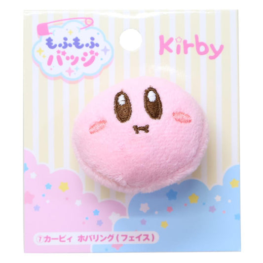 もふもふバッジ マスコットバッジ 星のカービィ カービィ ホバリング フェイス エンスカイ 安全ピン付き メール便可