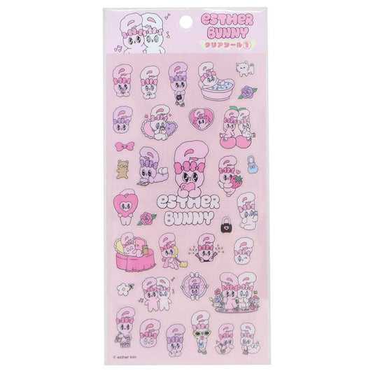 エスターバニー シールシート クリアシール ESTHER BUNNY エンスカイ スマホデコ デコシール キャラクター グッズ メール便可 シネマコレクション