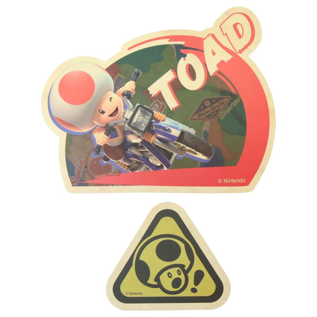 マリオカートワールド ダイカットシール トラベルステッカー 2枚セット 5キノピオ エンスカイ