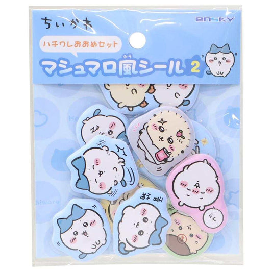ちいかわ ダイカットシール マシュマロ風シール2 10個入り ハチワレおおめセット エンスカイ