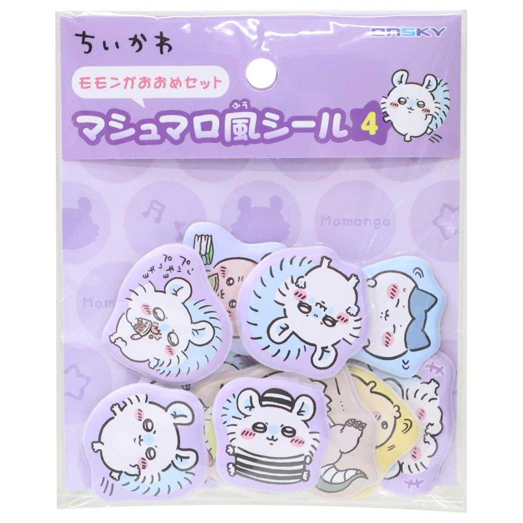 ちいかわ ダイカットシール マシュマロ風シール4 10個入り モモンガおおめセット エンスカイ