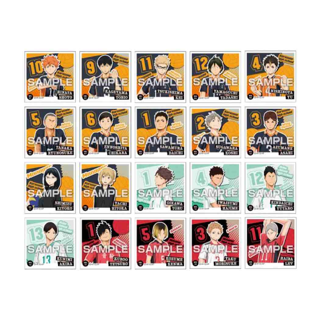 ハイキュー！！ グッズ ステッカー シール烈伝 全68種の内いずれか5枚 少年ジャンプ エンスカイ コレクション雑貨 アニメキャラクター メール便可 シネマコレクション