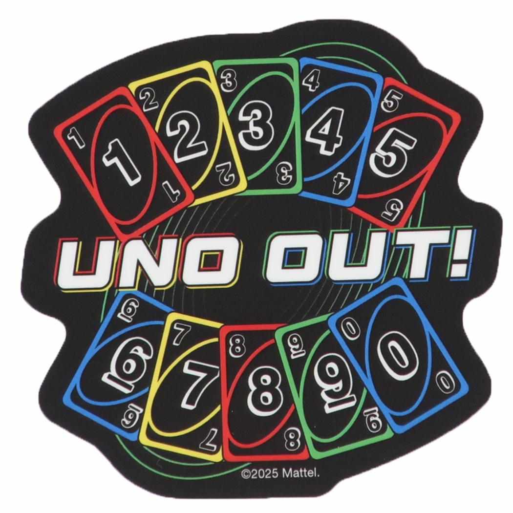 UNO ウノ ダイカットシール ダイカットステッカーミニ UNO OUT エンスカイ スマホデコ 日本製 グッズ メール便可 シネマコレクション