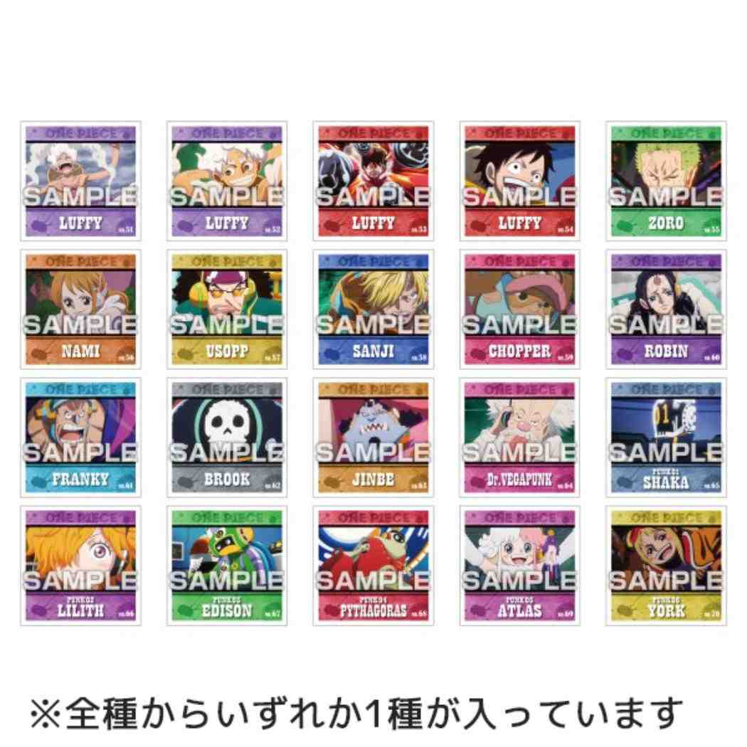 ワンピース ステッカー シールコレクション エッグヘッド編2 全66種 1パック5枚入 20パック入セット BOX 少年ジャンプ エンスカイ