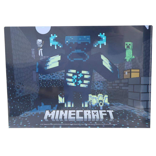 A4クリアファイル クリアフォルダー マインクラフト DEEP DARK Minecraft エンスカイ 書類整理 ゲームメール便可