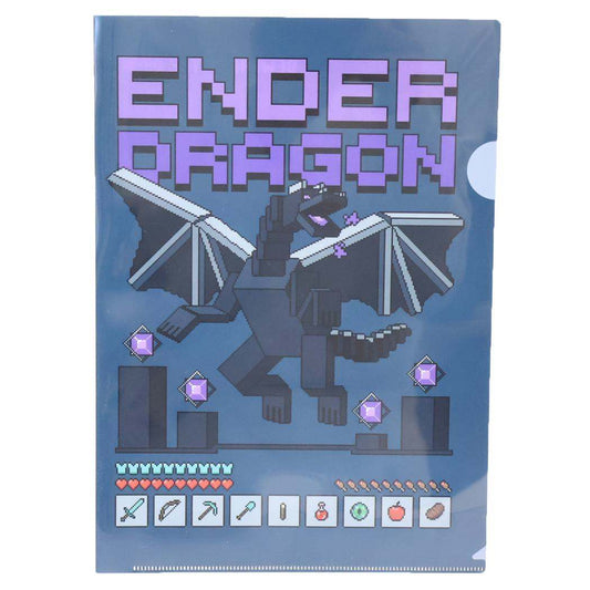 A4クリアファイル クリアフォルダー マインクラフト PIXEL WORLD Minecraft エンスカイ 書類整理 ゲームメール便可