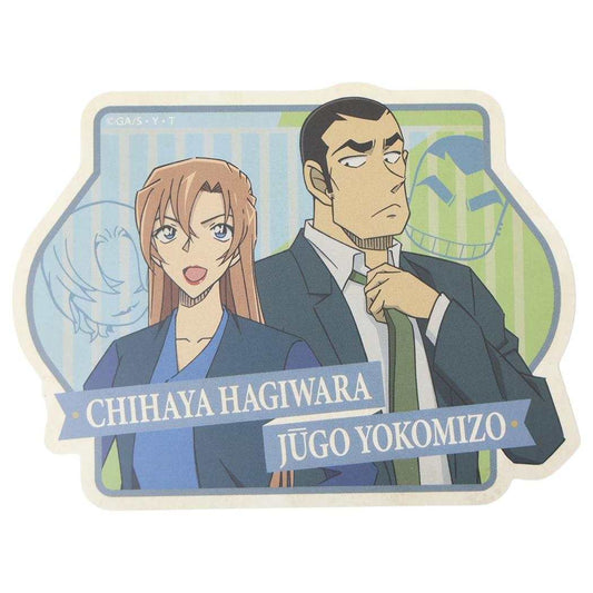 名探偵コナン ダイカットシール トラベルステッカー 千速＆重悟 少年サンデー エンスカイ 耐水 耐光 アニメキャラクター グッズ メール便可 シネマコレクション