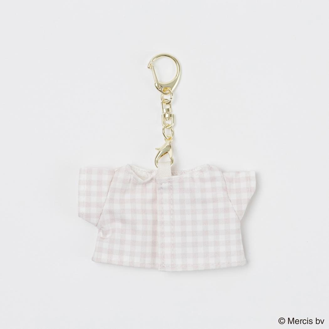Tシャツチャーム キーリング ミッフィー BRUNA PLAID ピンク ディックブルーナ エフエービージャパン バッグチャーム 絵本メール便可