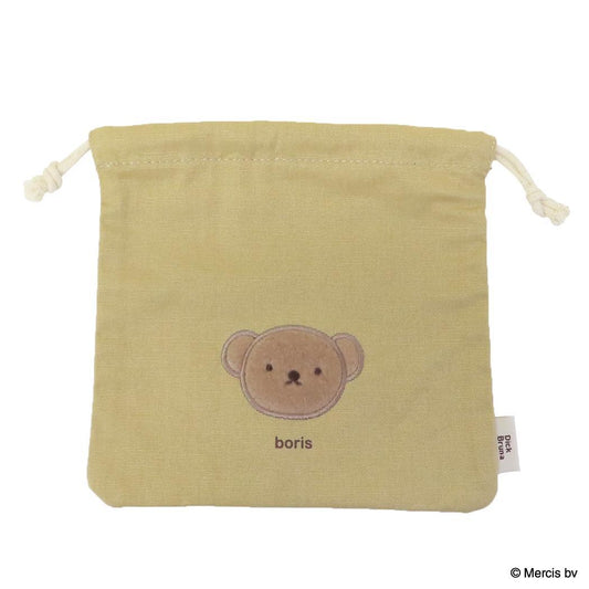 巾着ポーチ 巾着袋 ミッフィー BRUNA FLUFFY APPLIQUE ボリス ディックブルーナ エフエービージャパン 小物入れ 絵本メール便可