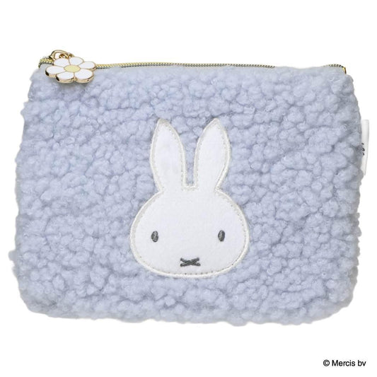 MIFFY BOA ミニフラットポーチ 平ポーチ ミッフィー ブルー ディックブルーナ エフエービージャパン 小物入れ 絵本メール便可