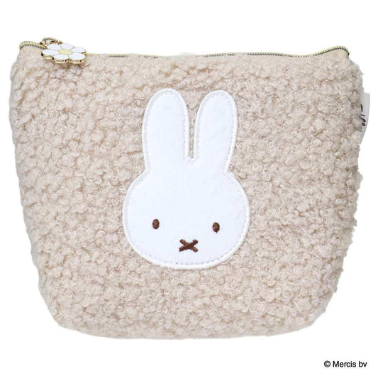 MIFFY BOA 台形ポーチ コスメポーチ ミッフィー ベージュ ディックブルーナ エフエービージャパン 小物入れ 絵本
